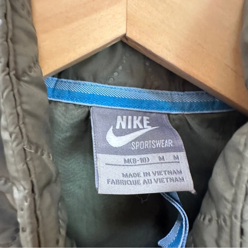 Nike Quilted Puffer Bomber Green‎ Jacket Women’s Medium